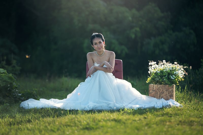 Celestial-inspired gown